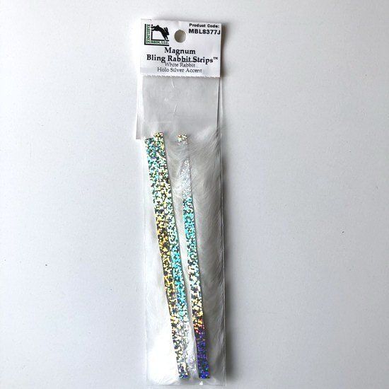BLING RABBIT STRIPPS BLANCA SILVER