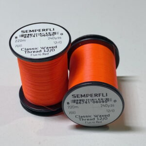 SEMPERFLI HILO ENCERADO 12/0 FL RED 240YDS