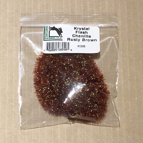 KRYSTAL FLASH CHENILLE KC325 RUSTY BROWN