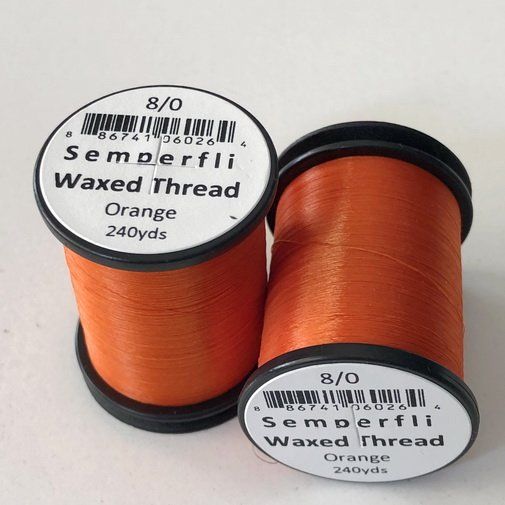 SEMPERFLI HILO ENCERADO 8/0 NARANJO 240YDS