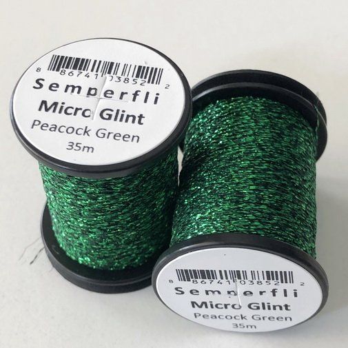 SEMPERFLI MICRO GLINT TINSEL PEACOCK GREEN