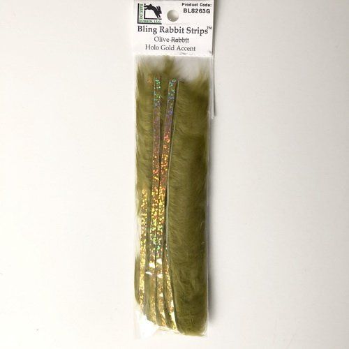 BLING RABBIT STRIPPS OLIVA GOLD