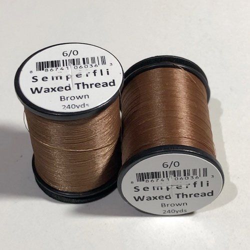 SEMPERFLI HILO ENCERADO 6/0 CAFE 240YDS