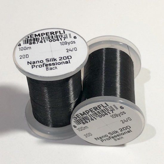 SEMPERFLI HILO NANO SILK PRO 20/0 NEGRO 20D