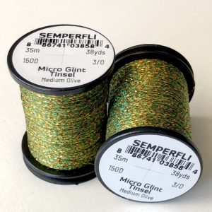 SEMPERFLI MICRO GLINT TINSEL MEDIUM OLIVA