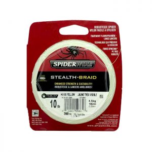 Stealth Braid Hi Vis Yellow SPIDERWIRE 10 lb 0.20mm