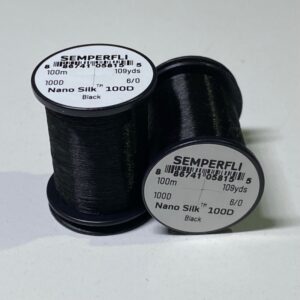 SEMPERFLI HILO NANO SILK 6/0 BLACK 100D