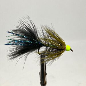 WOOLY BUGGER NEGRA BH CHARTREUSE #6