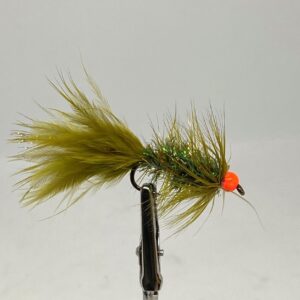 WOOLY BUGGER OLIVA /PEACOCK B/H ORANGE #6