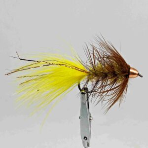 WOOLY BUGGER YELLOW /CONE HEAD # 6